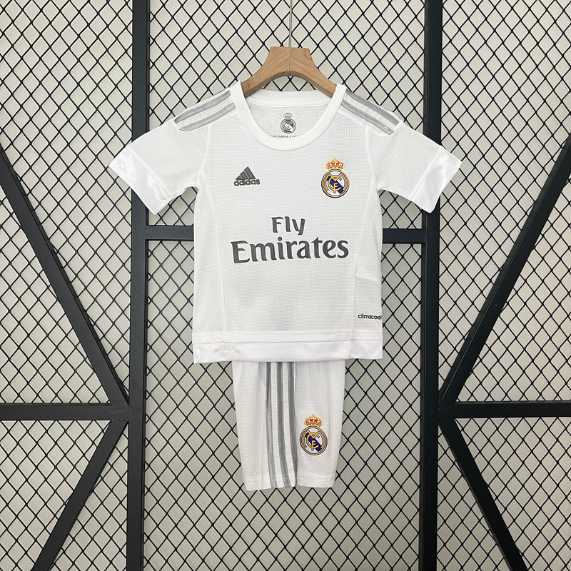 CAMISETA REAL MADRID I 15/16 CONJUNTO INFANTIL (RETRO)