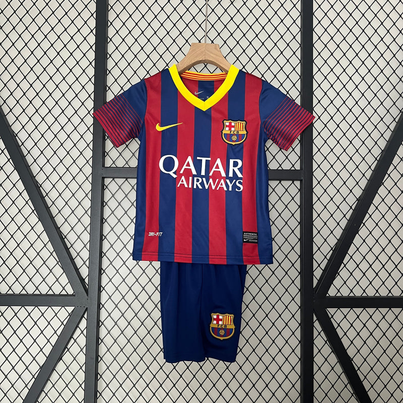 CAMISETA BARCELONA I 13/14 CONJUNTO INFANTIL (RETRO)